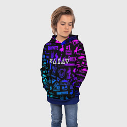 Толстовка-худи детская Ведьмак логотипы игр, цвет: 3D-синий — фото 2