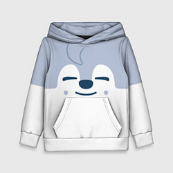 Толстовка-худи детская Wolf Chan skzoo, цвет: 3D-белый