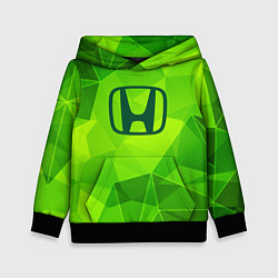 Толстовка-худи детская Honda green poly, цвет: 3D-черный