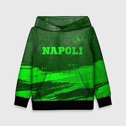 Толстовка-худи детская Napoli - green gradient посередине, цвет: 3D-черный