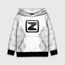 Толстовка-худи детская Zotye white poly, цвет: 3D-черный