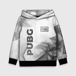 Толстовка-худи детская PUBG - white gradient вертикально, цвет: 3D-черный