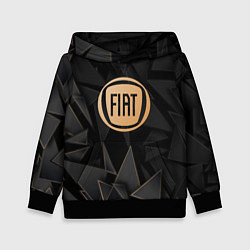 Толстовка-худи детская Fiat golden poly, цвет: 3D-черный