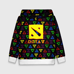 Толстовка-худи детская Dota pattern witcher, цвет: 3D-белый