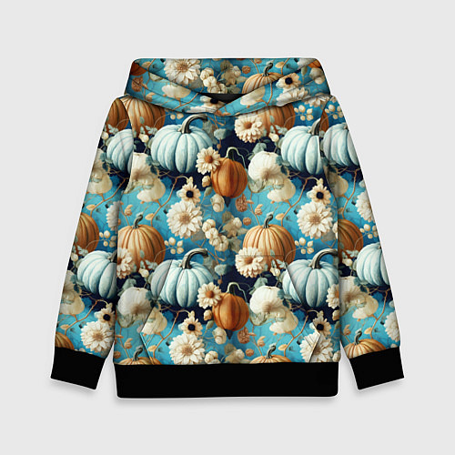 Детская толстовка Маленькие тыковки / 3D-Черный – фото 1