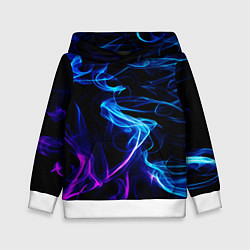 Толстовка-худи детская Color blue pink, цвет: 3D-белый