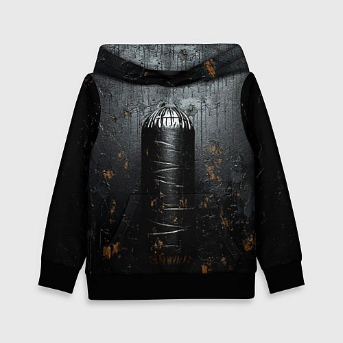 Детская толстовка Черная боксерская груша / 3D-Черный – фото 1