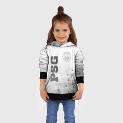Толстовка-худи детская PSG - white gradient вертикально, цвет: 3D-черный — фото 2