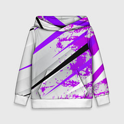 Толстовка-худи детская Color white light pink, цвет: 3D-белый