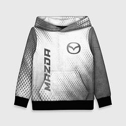 Толстовка-худи детская Mazda - white gradient вертикально, цвет: 3D-черный