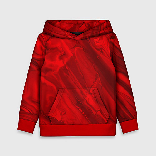 Детская толстовка Красный камень абстракция / 3D-Красный – фото 1