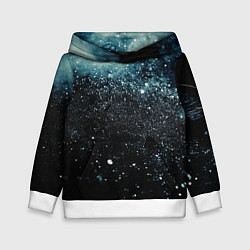 Детская толстовка Черно-синий текстурный фон