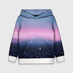 Детская толстовка Восход с блестками - текстура