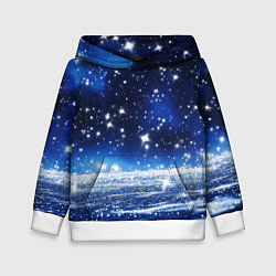Детская толстовка Космический синий абстрактный фон - текстура