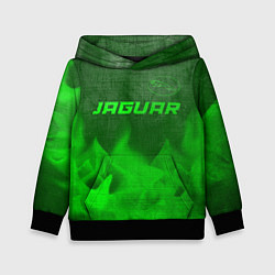 Детская толстовка Jaguar - green gradient посередине