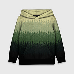Детская толстовка Зелёный полосами от светлого к тёмному текстурные