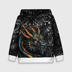 Детская толстовка Японский дракон татуировка