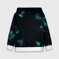 Толстовка-худи детская The color is turquoise, цвет: 3D-белый