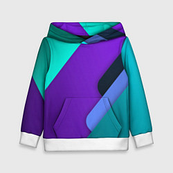 Толстовка-худи детская Multicoloured, цвет: 3D-белый