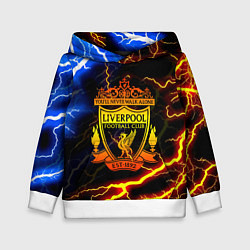 Толстовка-худи детская Liverpool storm, цвет: 3D-белый