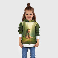 Толстовка-худи детская Патапим мем, цвет: 3D-белый — фото 2