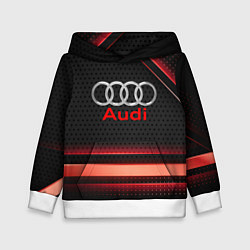 Толстовка-худи детская Audi sport auto, цвет: 3D-белый