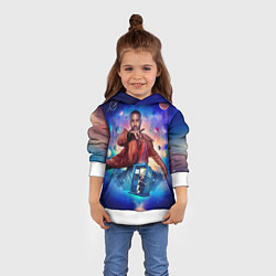 Толстовка-худи детская Доктор Кто Шути Гатва, цвет: 3D-белый — фото 2