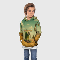 Толстовка-худи детская Lirili Larila мем, цвет: 3D-белый — фото 2