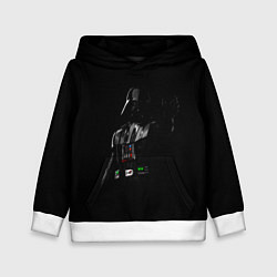 Толстовка-худи детская Дарт вейдер ярость, цвет: 3D-белый