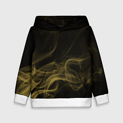 Толстовка-худи детская Color smoke yellow, цвет: 3D-белый
