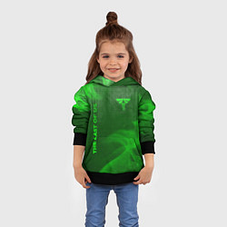 Толстовка-худи детская The Last Of Us - green gradient вертикально, цвет: 3D-черный — фото 2