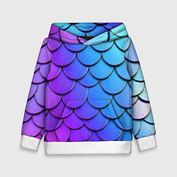 Детская толстовка Градиент на чешуе