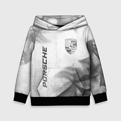 Толстовка-худи детская Porsche - white gradient вертикально, цвет: 3D-черный