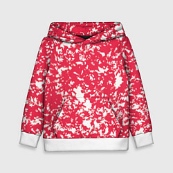 Толстовка-худи детская Розовый пятнистый, цвет: 3D-белый