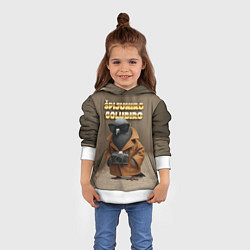 Толстовка-худи детская Spijuniro Golubiro мем, цвет: 3D-белый — фото 2