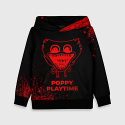 Толстовка-худи детская Poppy Playtime - red gradient, цвет: 3D-черный