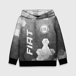 Толстовка-худи детская Fiat - grey gradient вертикально, цвет: 3D-черный