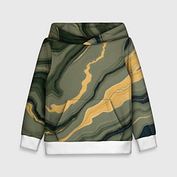 Детская толстовка Оливковый мрамор