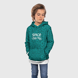 Толстовка-худи детская Наш Млечный путь, цвет: 3D-белый — фото 2