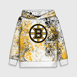 Толстовка-худи детская Boston Bruins NHL white, цвет: 3D-белый