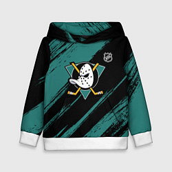 Детская толстовка Анахайм Дакс - зеленая краска