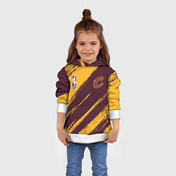 Толстовка-худи детская Кливленд Кавальерс - команда НБА, цвет: 3D-белый — фото 2