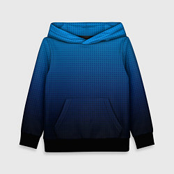 Детская толстовка Из голубого в чёрный градиент с точками