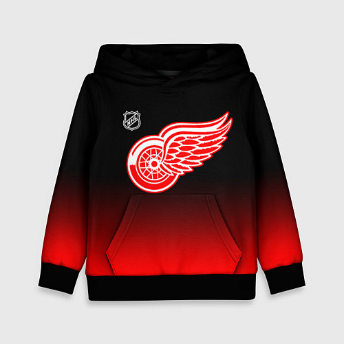 Детская толстовка Детройт Ред Уингз - градиент / 3D-Черный – фото 1