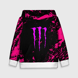 Детская толстовка Monster energy неоновые краски лого