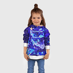 Толстовка-худи детская Небо-лужа, цвет: 3D-белый — фото 2