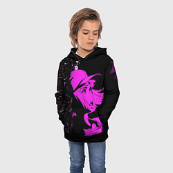 Толстовка-худи детская Лазарь: Элейна, цвет: 3D-черный — фото 2