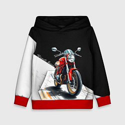 Толстовка-худи детская Ducati Racer, цвет: 3D-красный