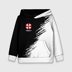 Толстовка-худи детская Umbrella Corp - black and white, цвет: 3D-белый
