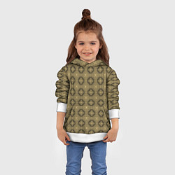 Толстовка-худи детская Орнамент в кельтском стиле, цвет: 3D-белый — фото 2